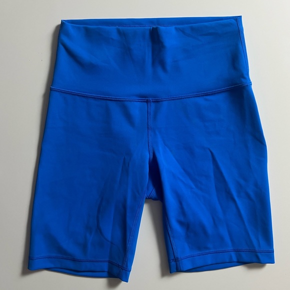 Lululemon Wunder Train High Rise Short 8”, Poolside Blue, Size 6 - Picture 4 of 6